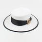 Panama mode dames élégant raphia chapeau de paille strass lettres vacances voyage haute qualité dames été Topper Banquet chapeau
