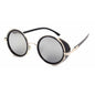 SHAUNA Vintage femmes Steampunk rétro revêtement hommes lunettes de soleil rondes marque concepteur Punk lunettes de soleil UV400