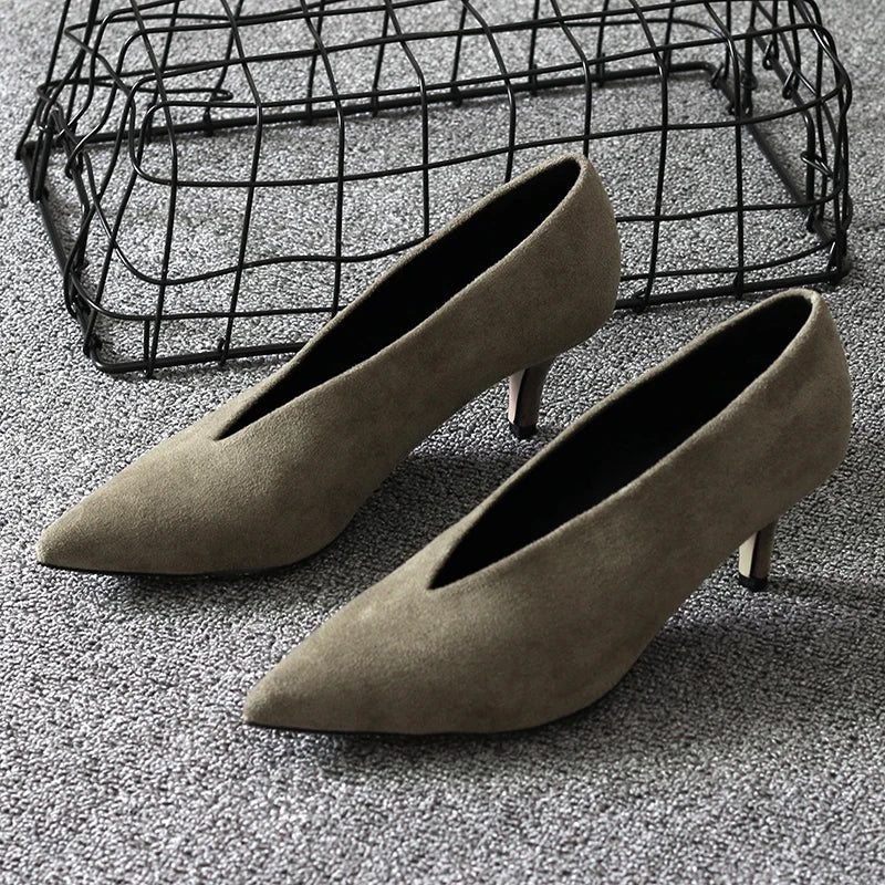 Xgravity – chaussures à bout pointu et à talon fin pour femme, souliers à la mode, style européen élégant, A264