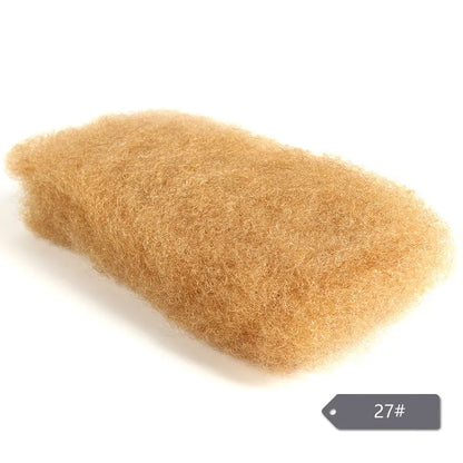 Extensions de cheveux humains afro crépus élégants en vrac noir naturel/marron/gris-léger pour tresser, coiffer et usage quotidien