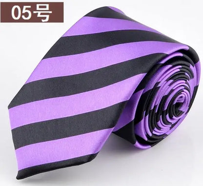 2024 fête d'anniversaire mince plus lumineux Norrow cravate hommes 5cm décontracté flèche maigre Satin cravate mode jeune homme accessoires Gravata