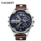 52MM grand boîtier montre à Quartz pour hommes chic hommes montres étanche double affichage de l'heure militaire relogio masculino mâle horloge