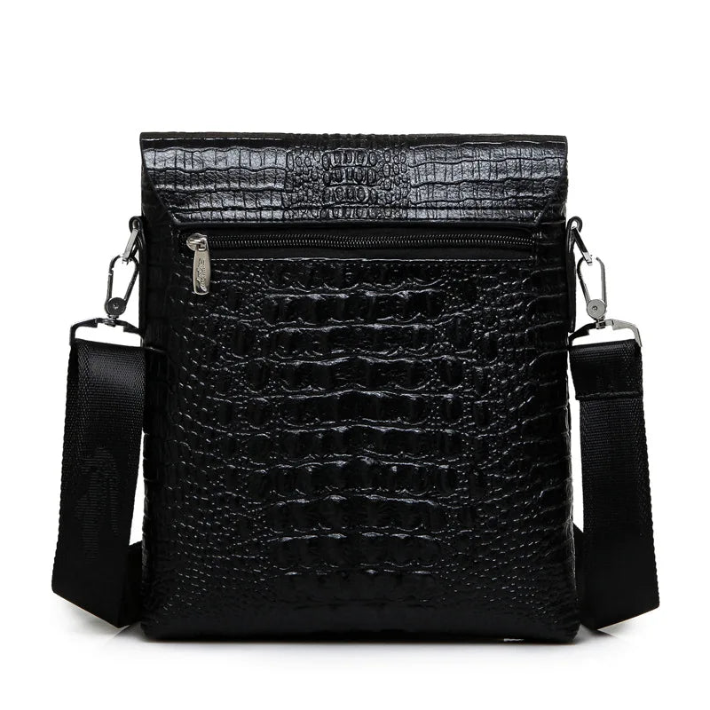 Marque de luxe sac de messager hommes en cuir affaires Alligator sac à bandoulière mâle sacoche décontractée Crocodile Grain sac à bandoulière pour hommes