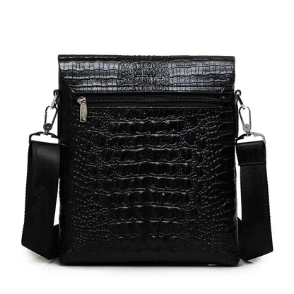Marque de luxe sac de messager hommes en cuir affaires Alligator sac à bandoulière mâle sacoche décontractée Crocodile Grain sac à bandoulière pour hommes