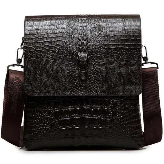 Marque de luxe sac de messager hommes en cuir affaires Alligator sac à bandoulière mâle sacoche décontractée Crocodile Grain sac à bandoulière pour hommes