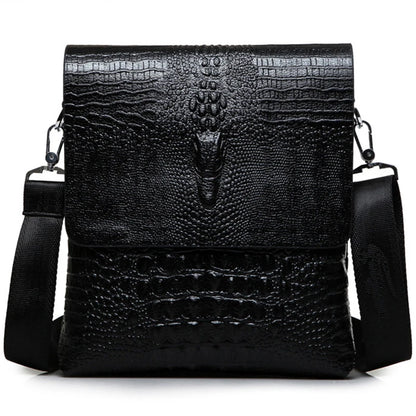 Marque de luxe sac de messager hommes en cuir affaires Alligator sac à bandoulière mâle sacoche décontractée Crocodile Grain sac à bandoulière pour hommes