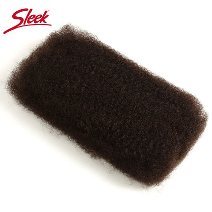 Extensions de cheveux humains afro crépus élégants en vrac noir naturel/marron/gris-léger pour tresser, coiffer et usage quotidien