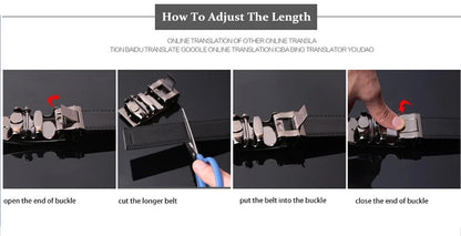 Plyesxale-Ceinture en cuir véritable pour homme, ceinture habillée à cliquet, haute qualité, automatique, bleu, rouge, marron clair, environnement B36