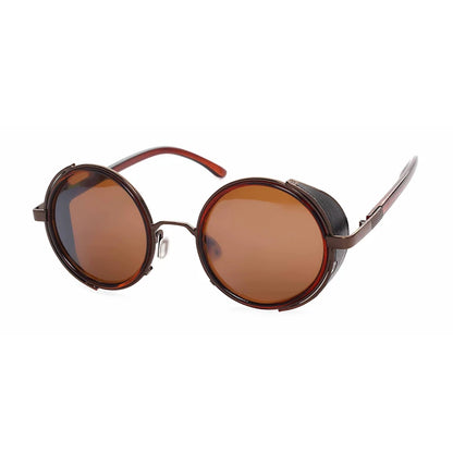 Lunettes de soleil Steampunk rétro pour hommes et femmes, rondes en métal ShiPublishSun, marque de créateur, lunettes de mode, lentille miroir UV400