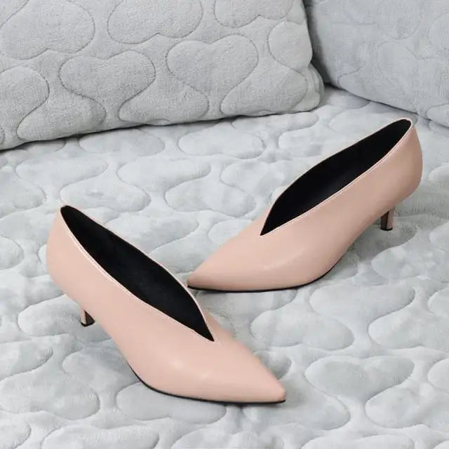 Xgravity – chaussures à bout pointu et à talon fin pour femme, souliers à la mode, style européen élégant, A264