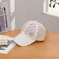 Women Lace Small Flower Baseball Caps Adjustable Hollow Lace Hat Summer Visor Cap Letter Customization