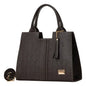 Fana Athenea Women's Tote Handbag in Brown with Handles M3723 Portable Outdoor Cotton and Polyester Lining Open Closure