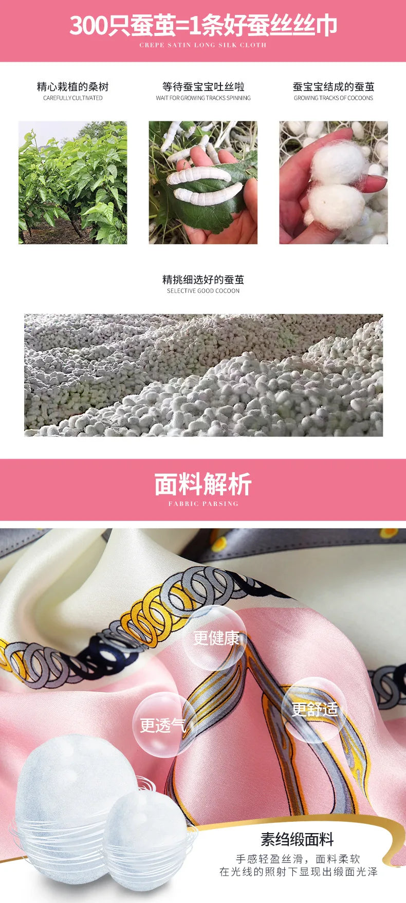 100% foulard en soie pour femmes longue impression luxe châles en soie naturelle enveloppes bleu Floral été dames foulard pur véritable foulards en soie