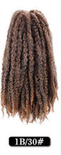 Wholesale 18Inch High Temperature Synthetic Volume Afro Marley Twist Hair Braid Crochet Hair Extensions for Women