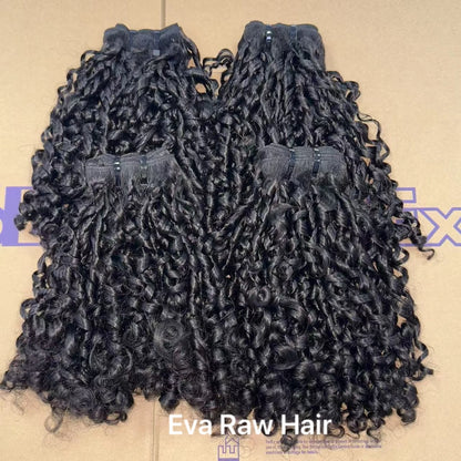 Unprocessed Cuticle Hair Bundle Vendors Bulk Double Drawn Weft Raw Indian Human Hair Extensions