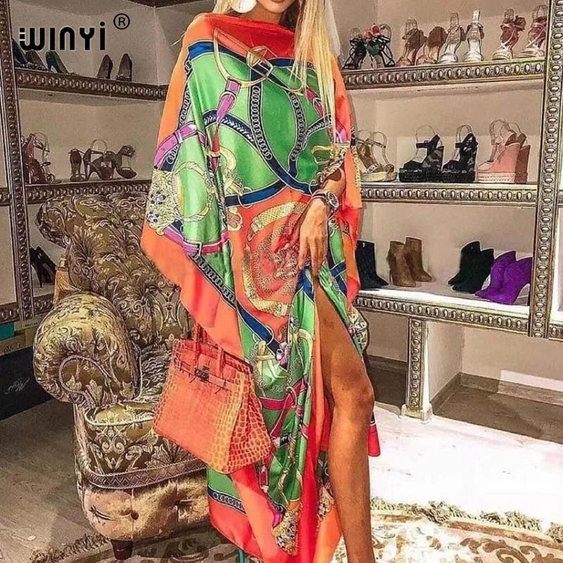 Robe Africaine Dashiki Imprimée, Style Bohème, Hijab, Abaya Musulmane Élégante, Bazin, pour ix, Sexy