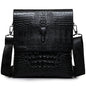 Marque de luxe sac de messager hommes en cuir affaires Alligator sac à bandoulière mâle sacoche décontractée Crocodile Grain sac à bandoulière pour hommes