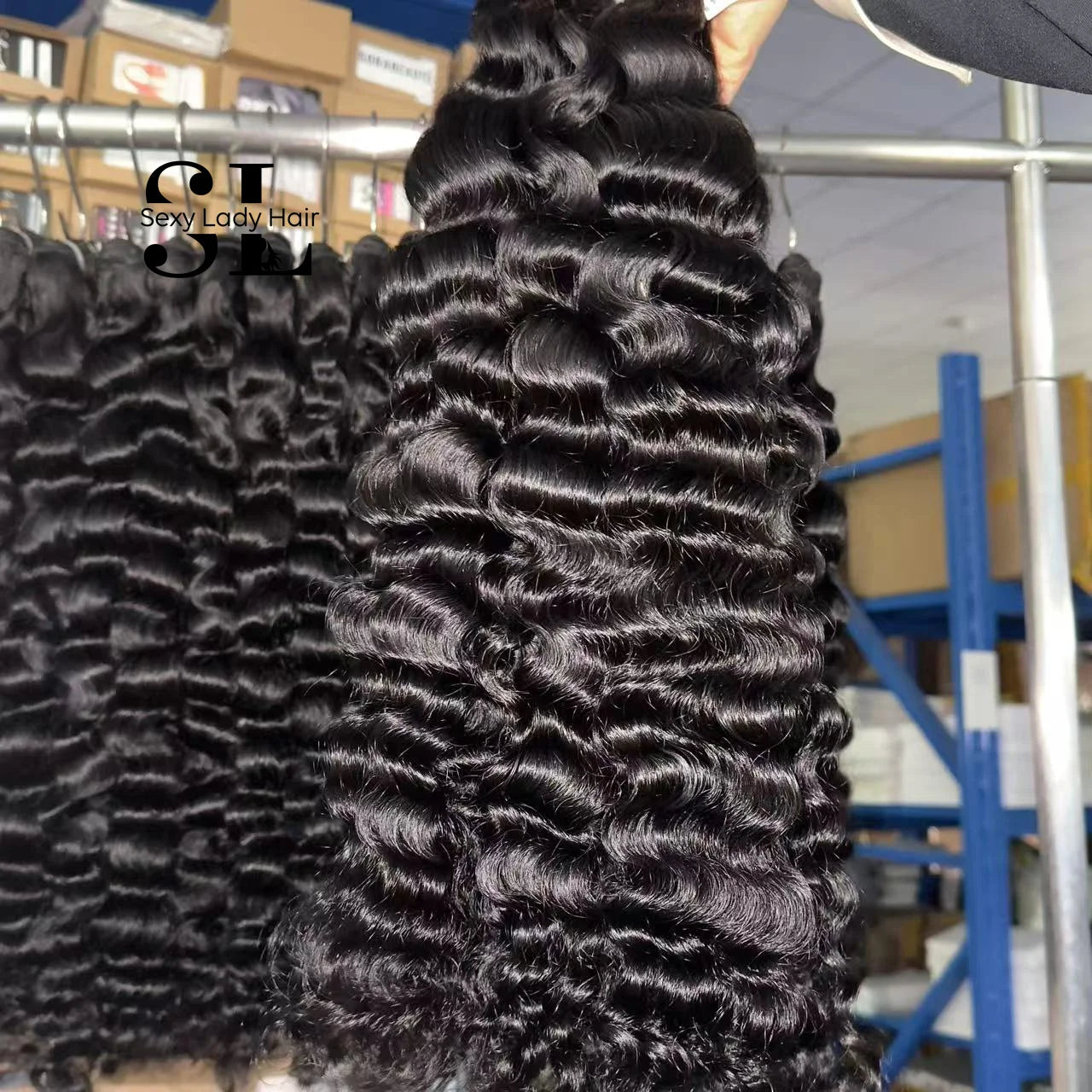 Burmese Curly Hair Extensions Double Drawn Brazilian Natural Silk Wig Supplier's Kinky Deep Curly Straight Bundle Cambodian Hair