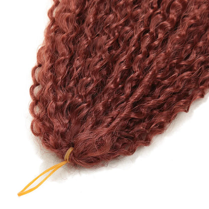 Synthetic Brazilian Braids Curly Crochet Hair 28inch Water Wave Crochet Hair Afro Kinky Curly Black Braiding Hair Extensions