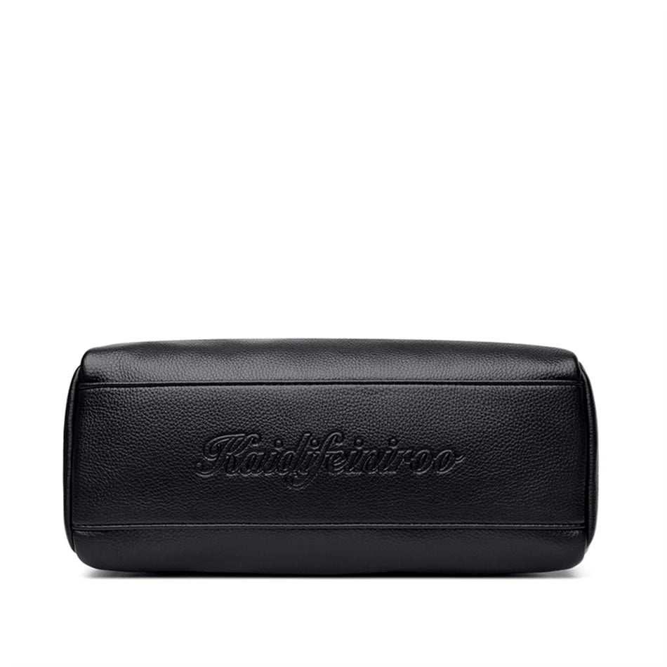 Sac à main multi-poches en cuir de vache véritable, Sac à bandoulière de luxe de styliste, fourre-tout élégant pour femmes