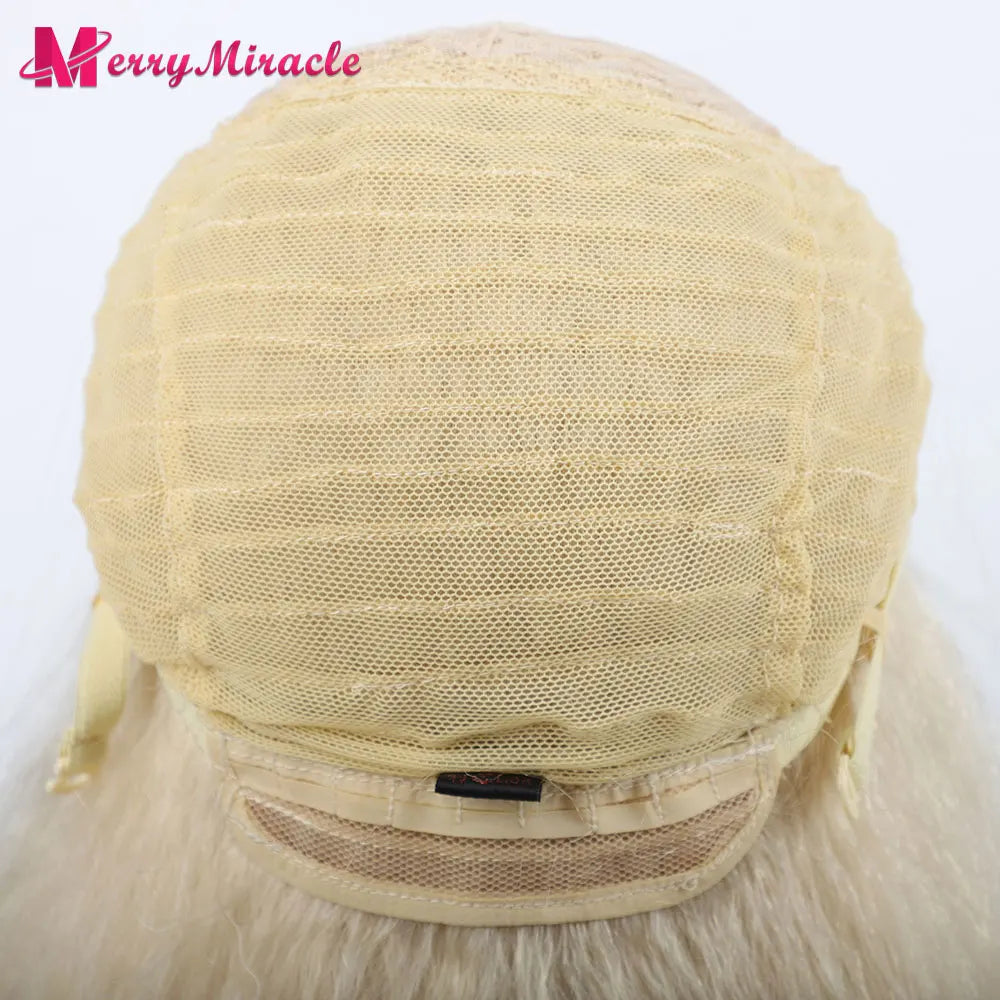 Perruques synthétiques lisses et crépues pour femmes noires, mélange de mèches noires, brunes, blondes, gingembre, rouges et blanches