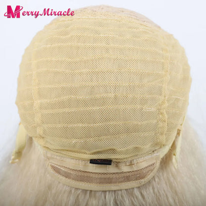 Perruques synthétiques lisses et crépues pour femmes noires, mélange de mèches noires, brunes, blondes, gingembre, rouges et blanches