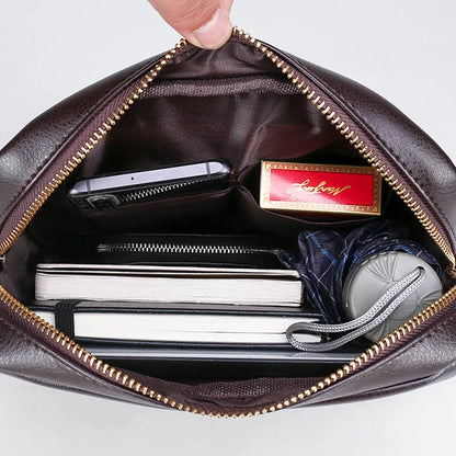 Factory Wholesale Men's Messenger Bag High Quality PU Leather Shoulder Bag Fashion Casual Trendy Small Men's Bag