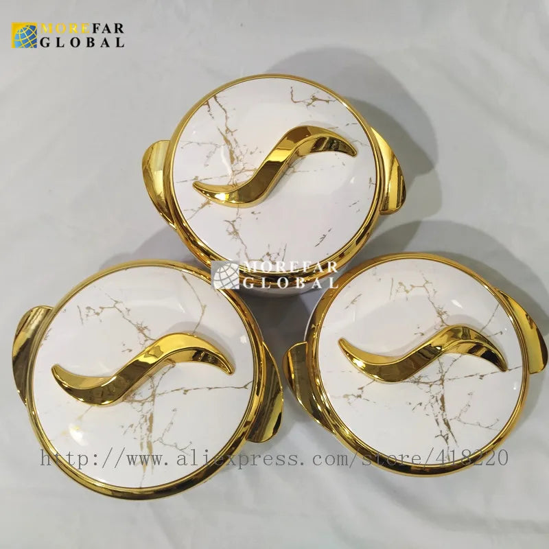 Ensemble de chauffe-plats à isolation thermique, boîte à lunch, événement du Ramadan, mariage, fête de famille, pot chaud, 1.5 L, 2/2 L, 3 pièces