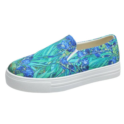 Wholesale Summer Sneakers Shoes Without Lace-up Ladies Convenient Canvas Shoes Casual