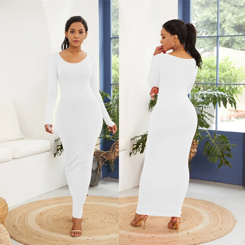 Femme Été Automne Maxi Sexy Cheville-Longueur Moulante Satin Party Robe de Soirée Femmes Opération réussie Actif