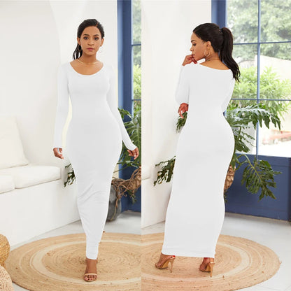 Femme Été Automne Maxi Sexy Cheville-Longueur Moulante Satin Party Robe de Soirée Femmes Opération réussie Actif