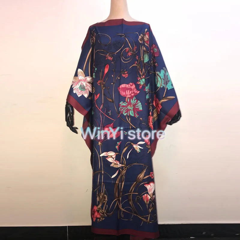 Robe maxi caftan imprimée pour femme, robe longue bohème, blogueur de mode africaine, robe d'été pour femme, robe de plage populaire, badjKaftan, recommandé