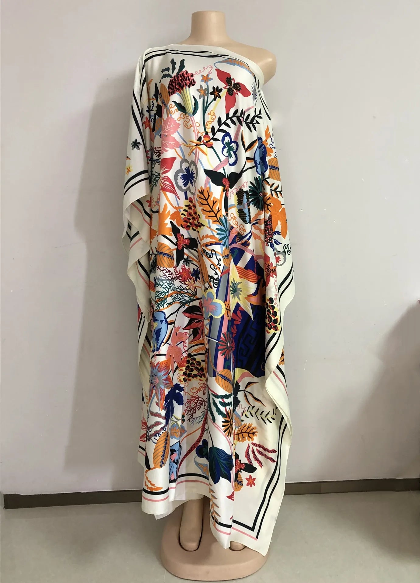 Robe col bateau longueur: 130cm buste: 130cm nouvelles robes de mode Bazin imprimé Dashiki femmes robes longues