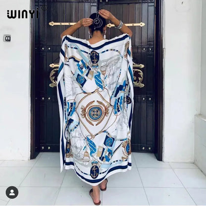 Robe Africaine Dashiki Imprimée, Style Bohème, Hijab, Abaya Musulmane Élégante, Bazin, pour ix, Sexy