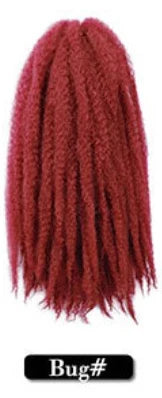 Wholesale 18Inch High Temperature Synthetic Volume Afro Marley Twist Hair Braid Crochet Hair Extensions for Women