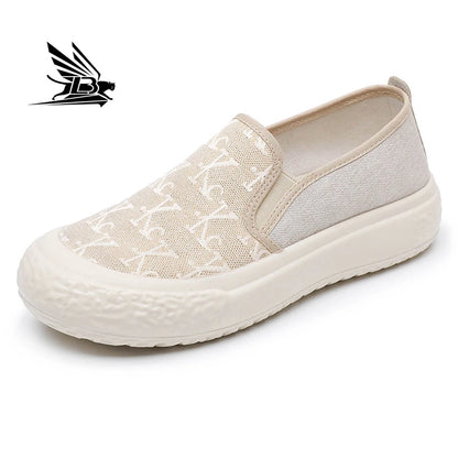 Spring and Autumn New Korean Fashion Shoes Thick Sole Versatile Canvas Shoes