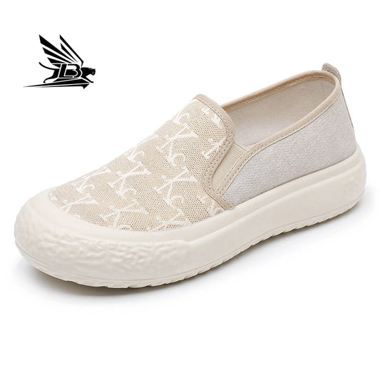 Spring and Autumn New Korean Fashion Shoes Thick Sole Versatile Canvas Shoes