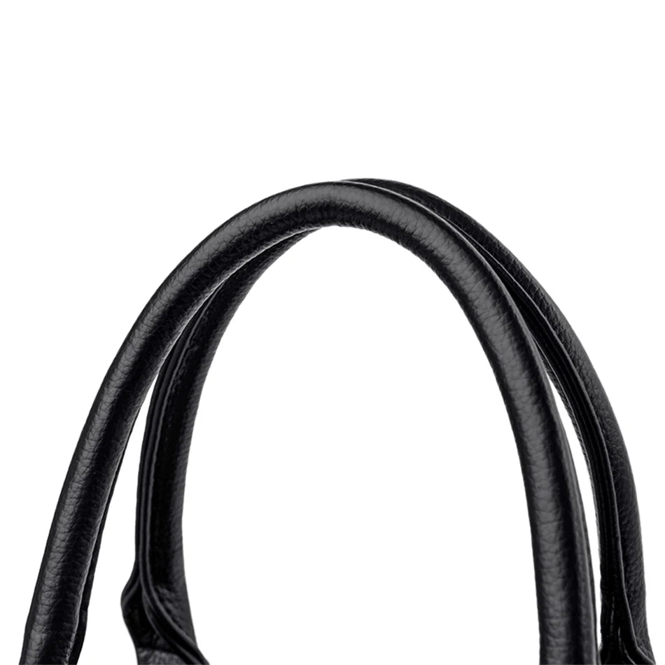 Sac à main multi-poches en cuir de vache véritable, Sac à bandoulière de luxe de styliste, fourre-tout élégant pour femmes