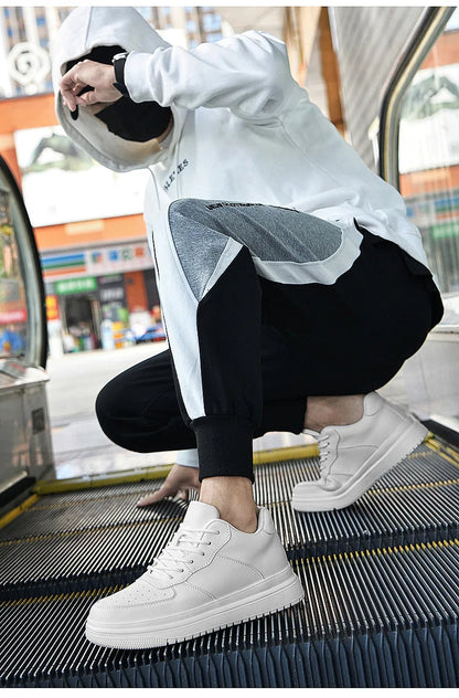 Hot Selling 6cm,8cm 10cm Height Increasing Walking Styles Leather Casual Sneakers 36-44 Height-enhancing Sports Shoes