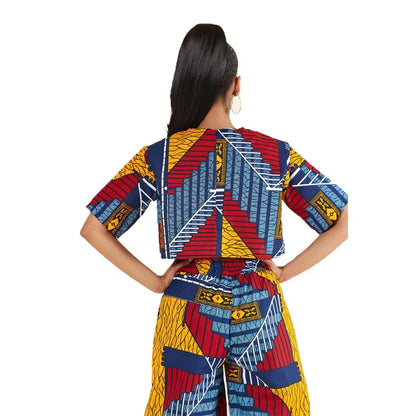 Ensemble Deux Pièces Imprimé pour Femme Africaine, Haut et Jupe Sexy, Vêtements Africains Imbibés, Automne 2021