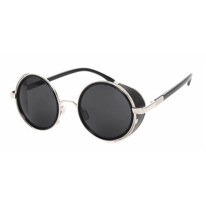 SHAUNA Vintage femmes Steampunk rétro revêtement hommes lunettes de soleil rondes marque concepteur Punk lunettes de soleil UV400