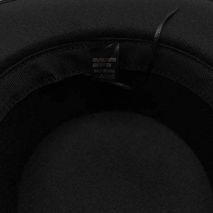 Chapeau français en feutre pour femme, grand bord large, Fedora, Derby en laine d'hiver, chapeaux de mariage et de jazz, dessus plat, 10cm