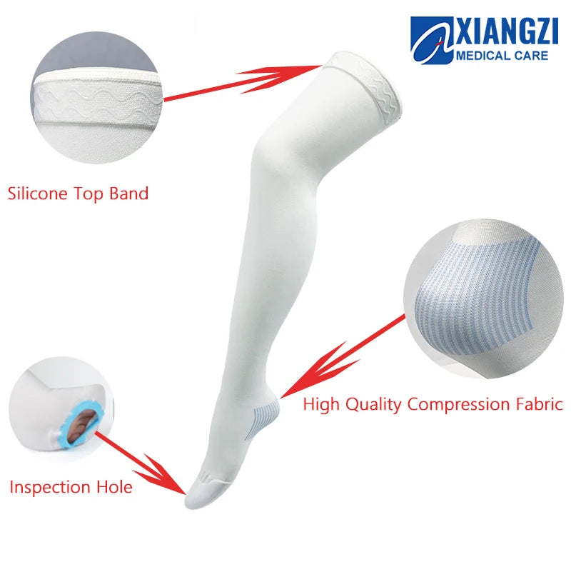 High Quality Anti-embolism Compression Stockings 13-18mmHg for Hospital Clinical  Use