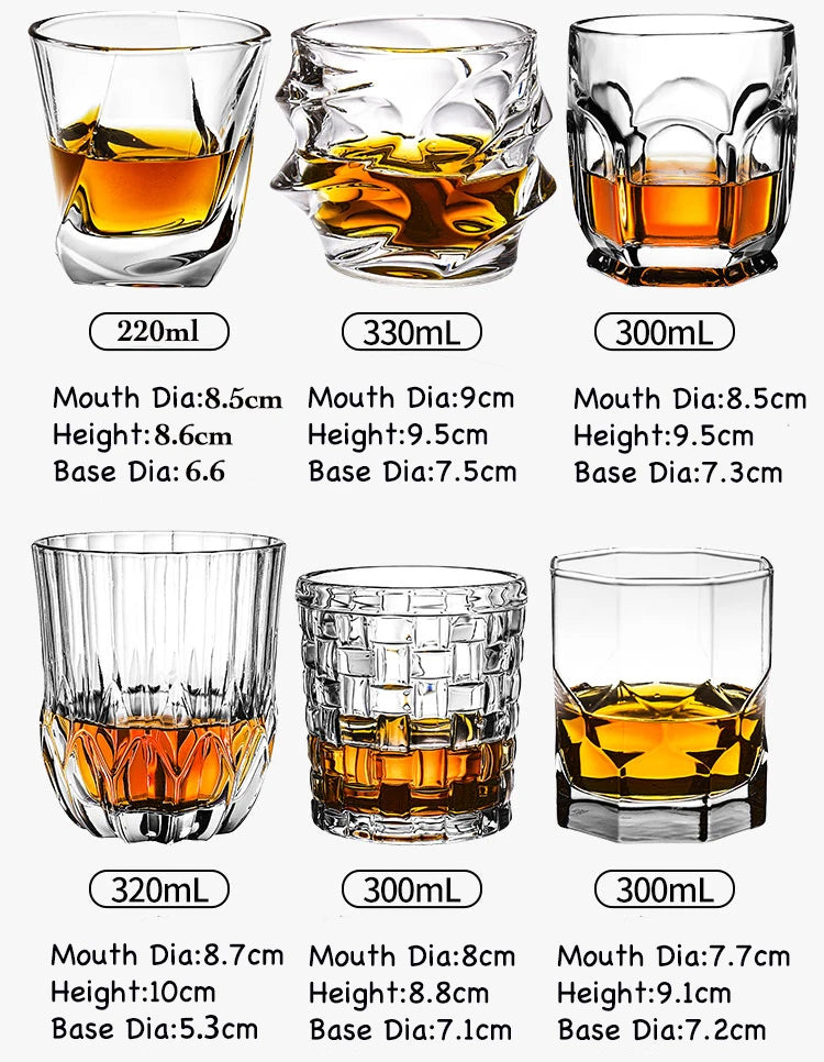Verres à whisky à la mode, whisky Scotch, Bourbon, cocktails, RUM, verres à whisky durables