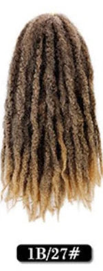 Wholesale 18Inch High Temperature Synthetic Volume Afro Marley Twist Hair Braid Crochet Hair Extensions for Women