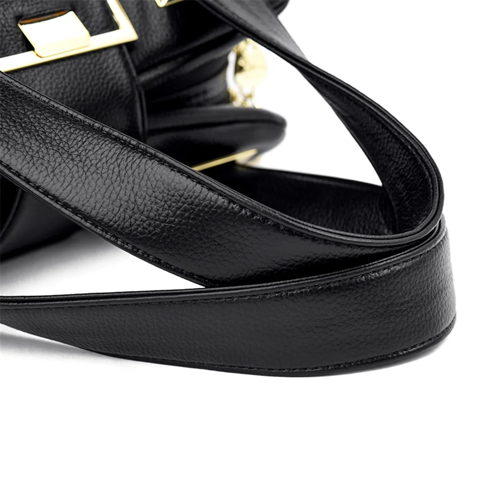 Sacs à main en cuir multicouches pour femmes, sac à poignée supérieure, sacs à main de qualité, designer de luxe féminin, grande capacité, Boston Ladies Sac A Main