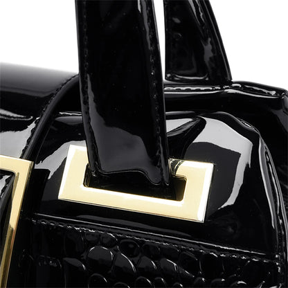 Sacs à main grande capacité 2 couches pour femmes, fourre-tout de luxe motif Crocodile de styliste, sacoche à bandoulière Boston de bonne qualité