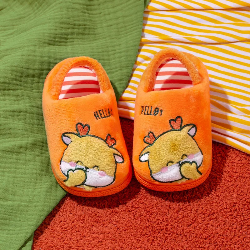 Winter Cartoon Children Shoes Warm Comfortable Children's Shoes Cute Soft Bottom Non-slip Kids Shoes Indoor Cheap Fashion