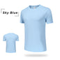 Wholesale Men's Summer Sports Casual T-Shirt 100% Training Clothing with Quick-Drying Round Neck Breathable Loose Top Plus Size