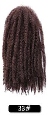 Wholesale 18Inch High Temperature Synthetic Volume Afro Marley Twist Hair Braid Crochet Hair Extensions for Women